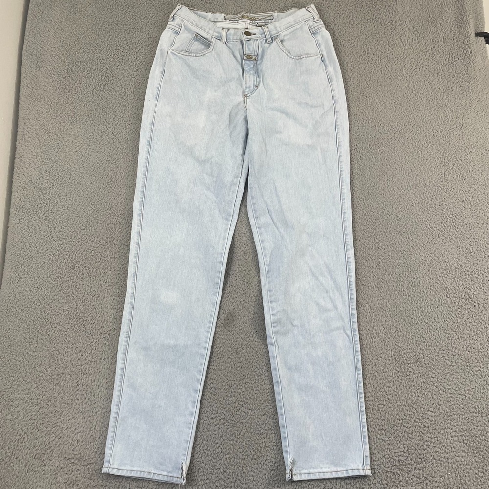 Marithe Francois Girbaud Mom Jeans Women 32 VTG 90s High Rise Long Tapered Denim